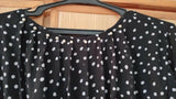 Polka Dot Maxi | Women Frocks & Maxis | Black | XSmall | Worn Once