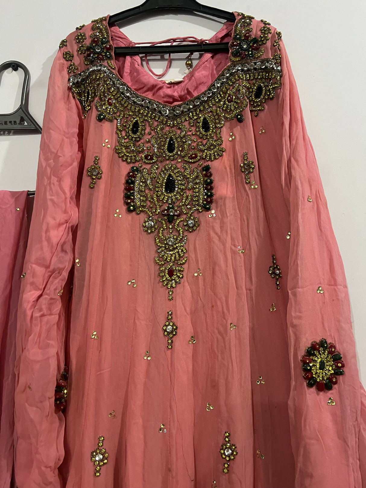 Beautiful Fancy Pink Maxi | Women Frocks & Maxis | Medium | Preloved