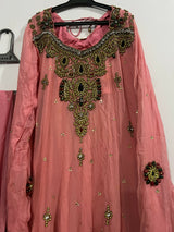 Beautiful Fancy Pink Maxi | Women Frocks & Maxis | Medium | Preloved