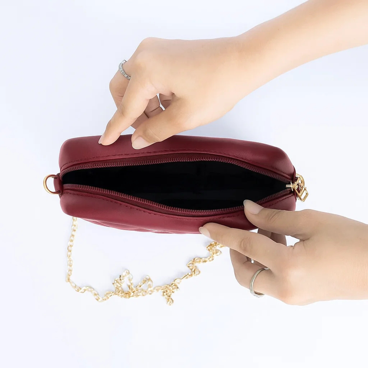 Buy Mini Marvel Crossbody Bag - Red Wine in Pakistan
