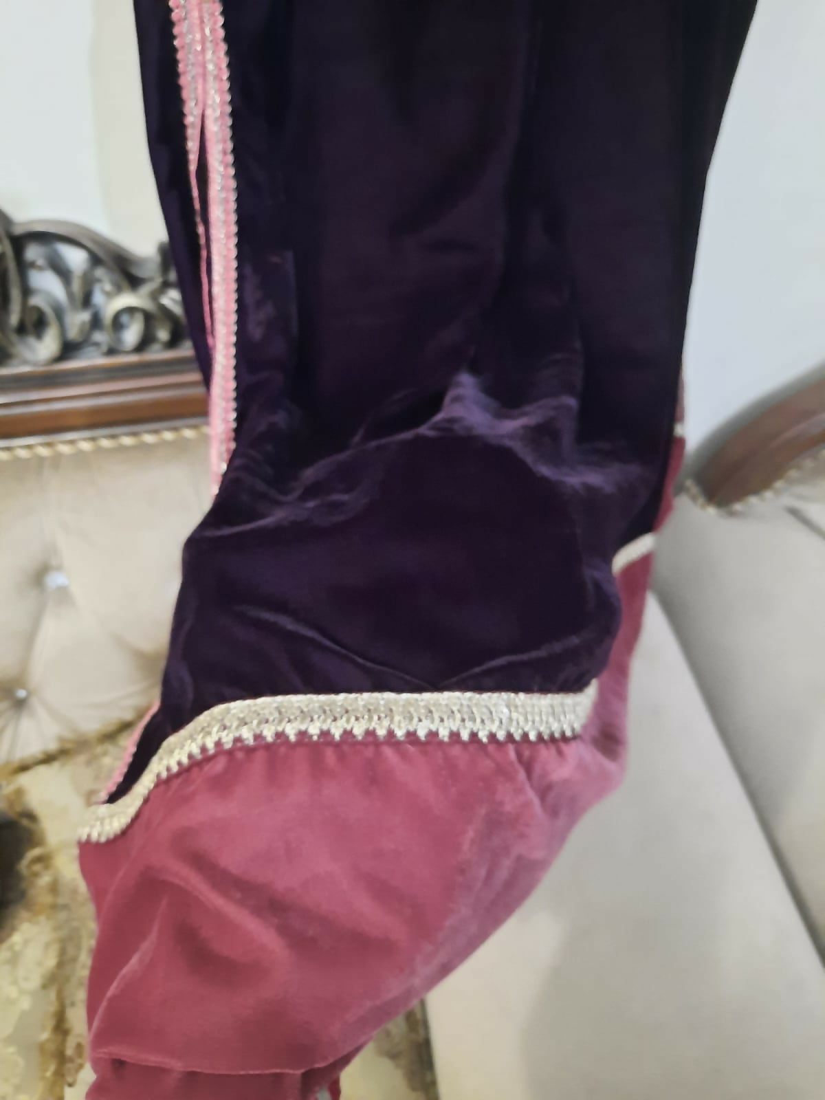 Velvet Long Kaftan | Women Locally Made Formals | Large | Worn Once