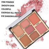 Buy Miss Rose 7 Colors Blush Bright Shimmer Powder Professional Facial Highlight Palette  - Natural Nude in Pakistan