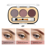 Buy Miss Rose 3 Color Long Lasting Waterproof Eyebrow Powder in Pakistan