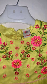 Bacha Party | Yellow Frock | Girls Skirts & Dresses | Size:2 to 3 Yrs | Preloved