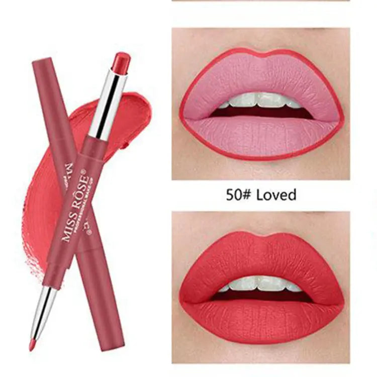 Buy Miss Rose High Pigment 2 In 1 Lip Liner + Lipstick in Pakistan
