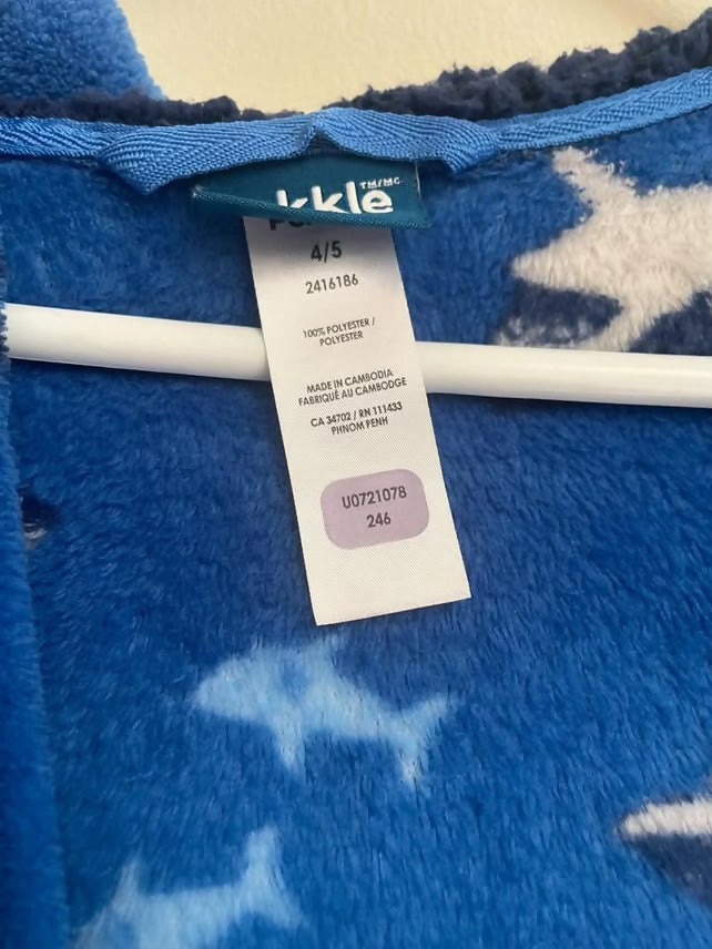 Blue Robe | Baby Accessories | Size 4/5 | Preloved