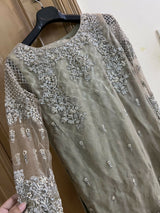 Sha Posh | Ghararas, Shararas & Lehngas | Women Branded Formals | Medium | Silver | Worn Once