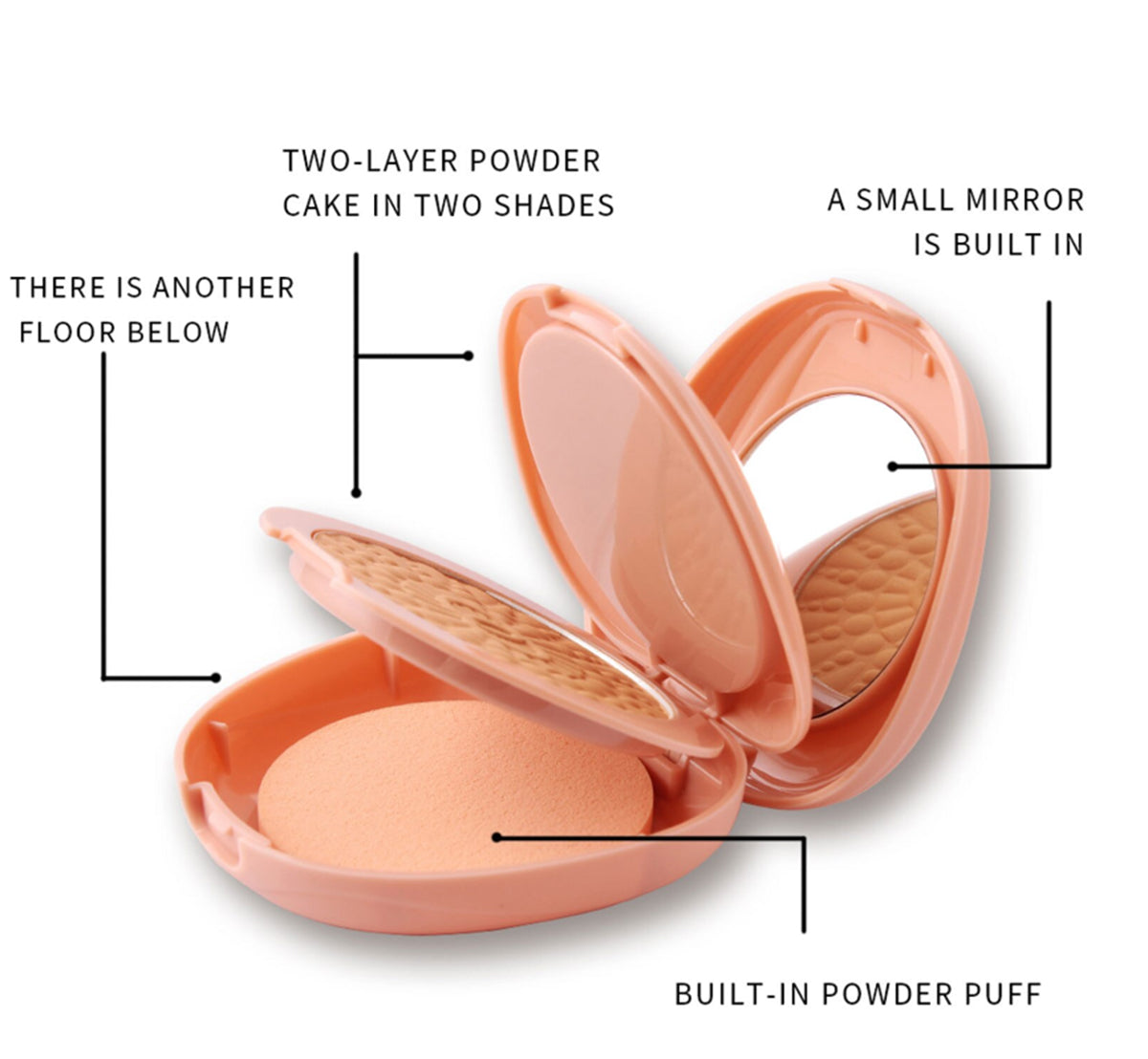Buy Miss Rose Professional Make Up 3 Color Powder 24 - Gm in Pakistan