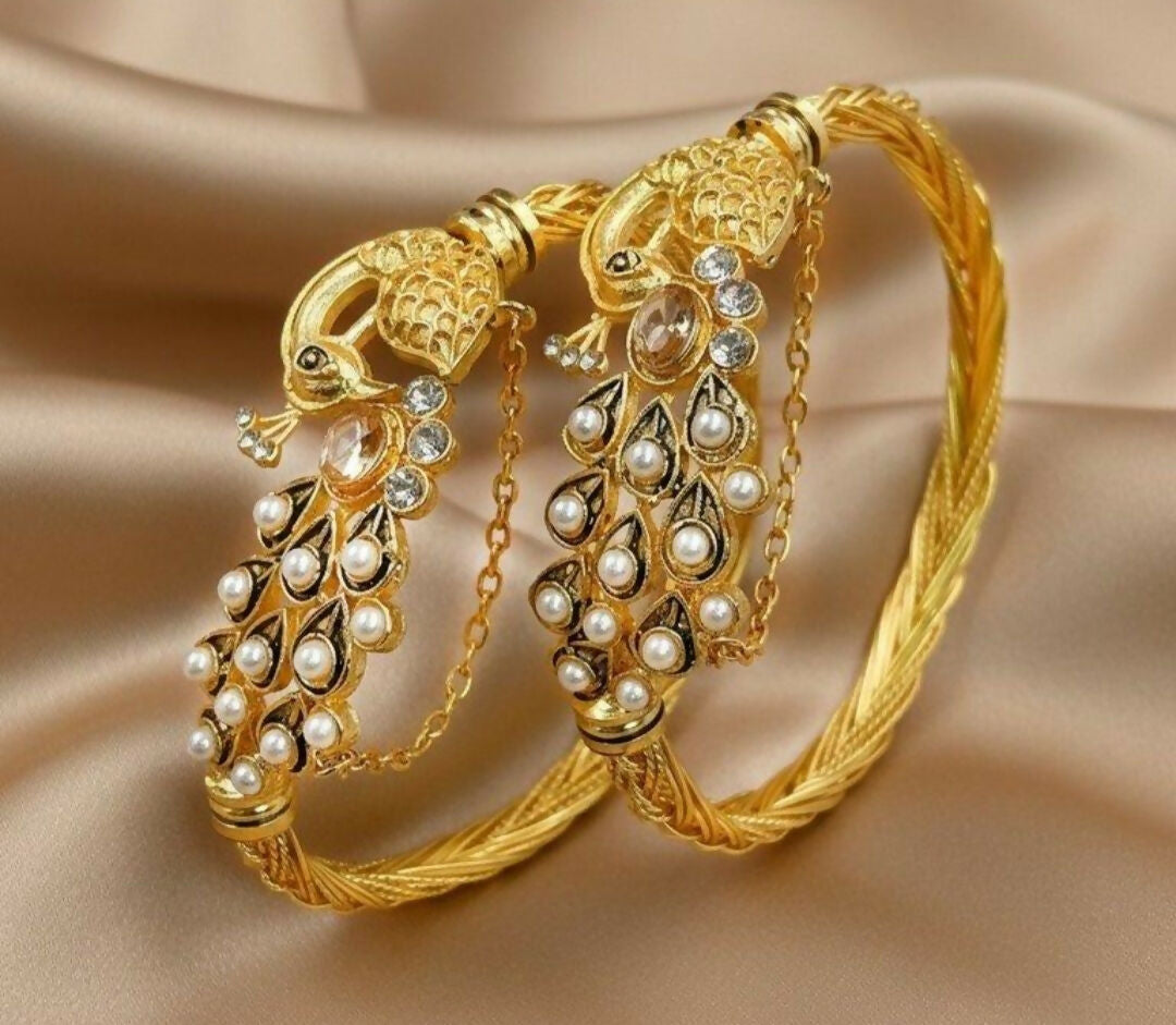 Peacock Round Bangles Set-00213 | Women Jewelry | Bangles/Bracelets | Brand New