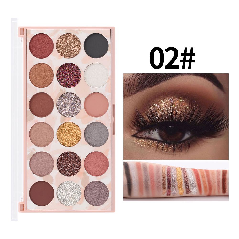 Buy Miss Rose Useful Delicate Highly Pigmented Beauty Sequins Eyeshadow Palette For Party Glitter in Pakistan