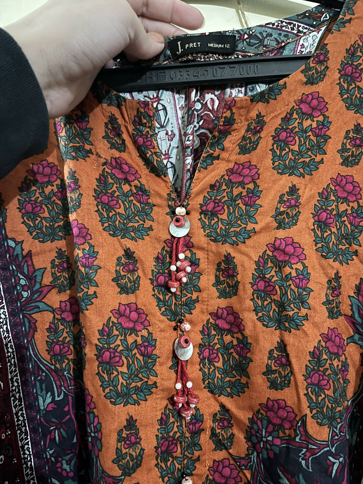 Junaid Jamshed | Women Branded Kurta | Medium | Preloved