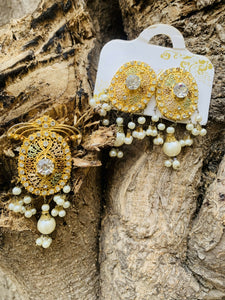 Golden earrings | Women Jewellery | Small | New