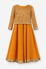 Elegant Sharara | Women Locally Made Formals | Ghararas, Shararas & Lehngas | Orange | Small | Worn Once