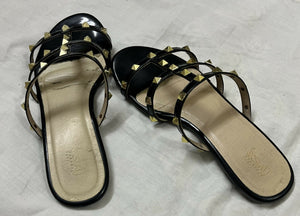 Unze London | Black Flats | Women Shoes | Size:38 | Preloved