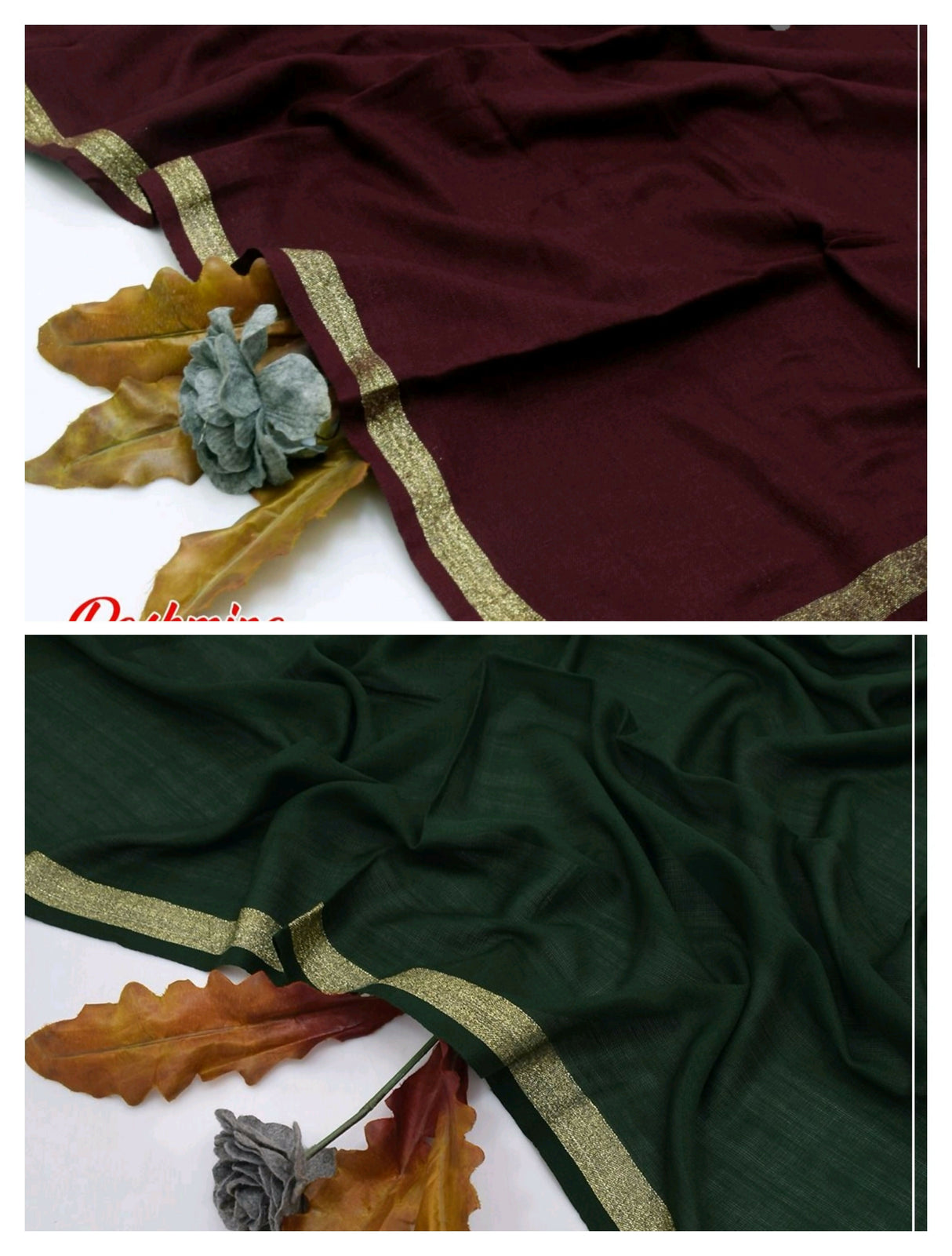 Pack of 2 shawls | Pashmina Wool shawl | Women Accessories | Brand New