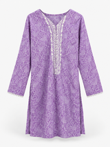 Lawn Kurti | Women Locally Made Kurta | Purple | Medium | New