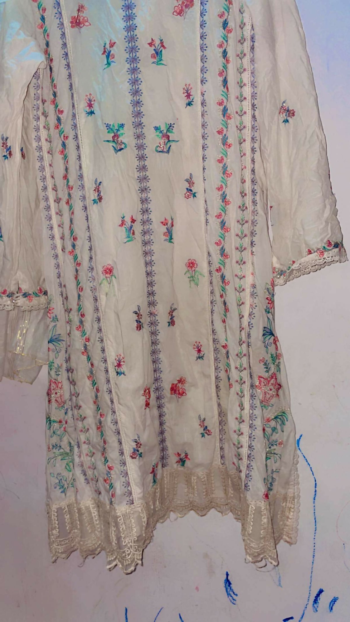Beechtree | Women Branded Kurta | Size: 16 | White | Preloved