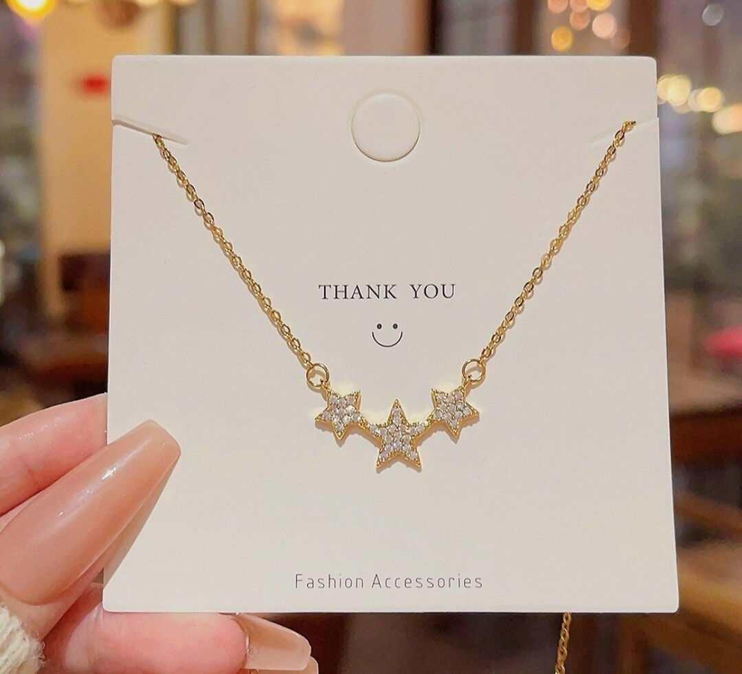 Triple Star Necklace-00309 | Women Jewelry | Necklaces & Pendants | Brand New