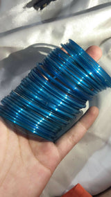 Blue Glass Bangles | Women Jewelry | Bangles/Bracelets | Size: 2.15 | Preloved
