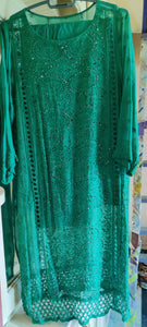 Beautiful Green Suit | Women Locally Made Formals | Medium | Preloved