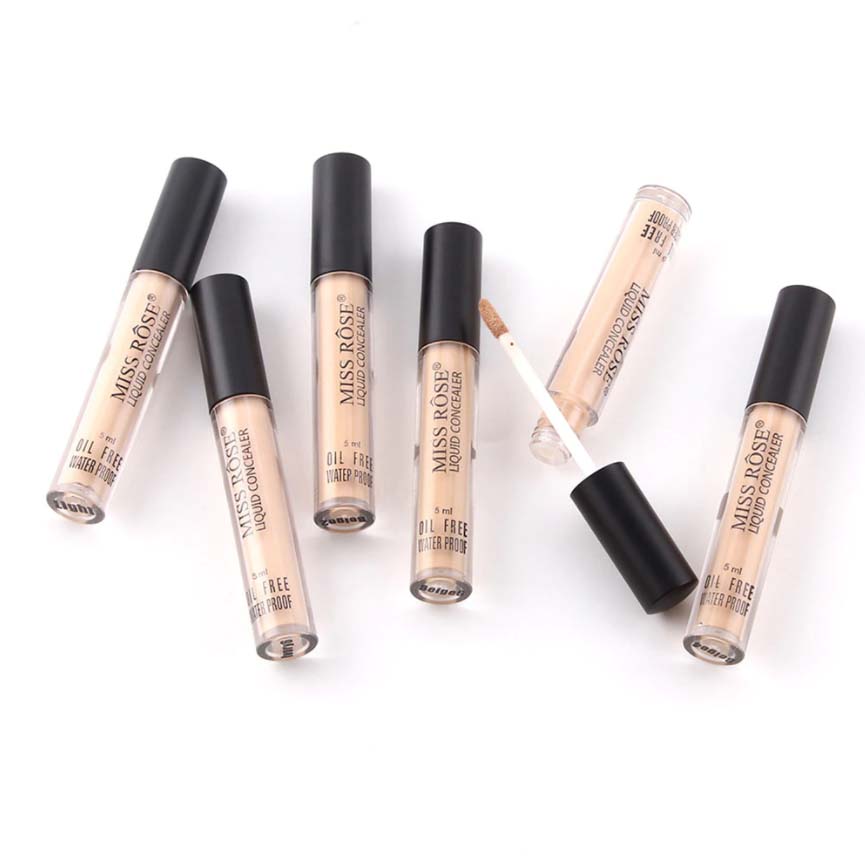 Buy Miss Rose Pack Of 2 Waterproof Moisturizing Oil Free Full Coverage Deep Whitener Liquid Foundation 30ml & Concealer in Pakistan