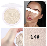 Buy Miss Rose Highlighter Bright Facial Palette 4 colors High Gloss Face Makeup Natural Powder Highlight Facial Contours in Pakistan