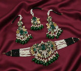 Oval/Flower Pearl Drop Choker Set-00261 | Women Jewelry | Wedding Jewelry & Sets | Brand New