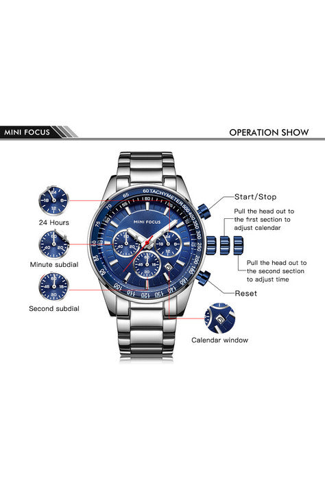 Buy Mini Focus MF-0187G-3 Watch for Men in Pakistan