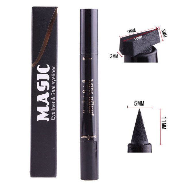 Buy Miss Rose Makeup Liquid Black Eyeliner Pencil Quick Dry Waterproof With Stamp in Pakistan