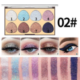 Buy MISS ROSE 8 Colors Glitter Eyeshadow Palette (NEW) in Pakistan