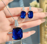 Zircon Crystal Pendant Set-00689 | Women Jewelry | Necklaces & Pendants | Casual jewelry sets | Brand New