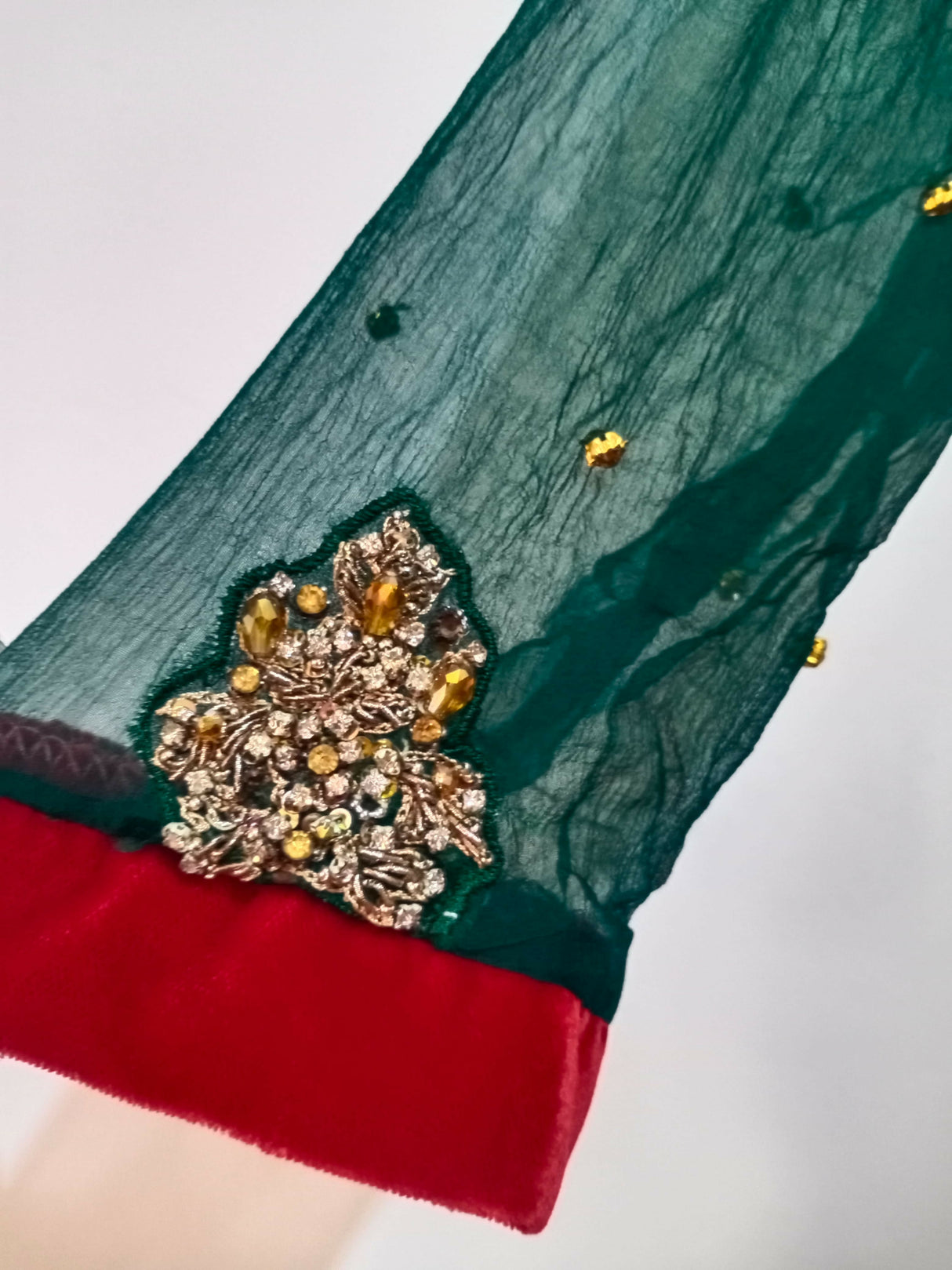 Bottle Green Open Frock Double Maxi | Women Locally Made Formals | Large | Preloved