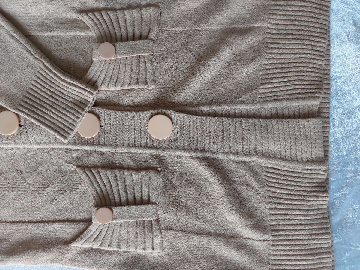 Beige Cardigan | Women Sweaters & Jackets | Small | Worn Once