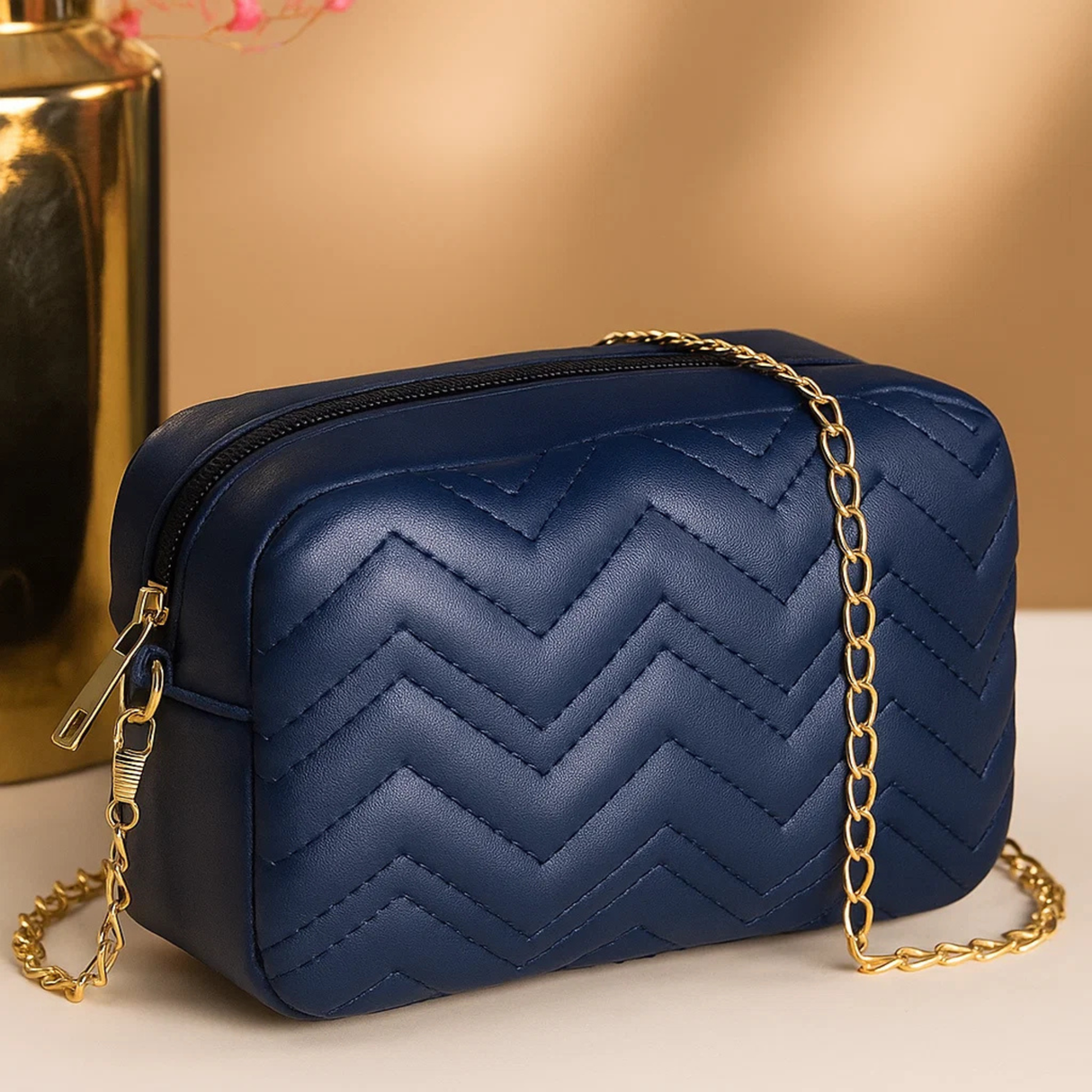 Buy Mini Marvel Crossbody Bag - Navy Blue in Pakistan