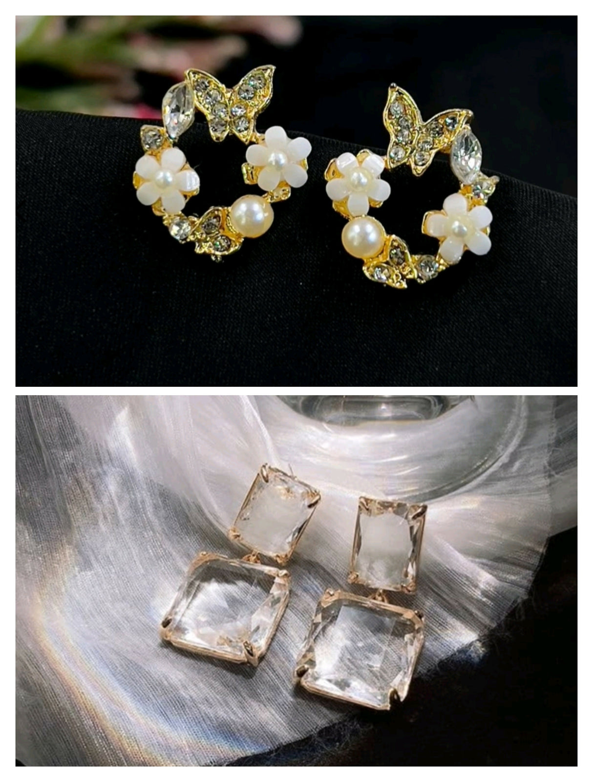 Pack of 2 pairs of earrings (179-105) | Women Jewelry | Earrings | Brand New
