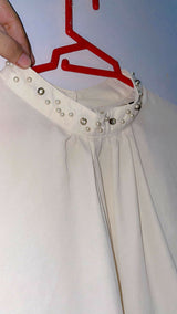 White Western Top | Women Tops & Shirts | XLarge | Preloved