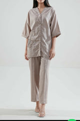 2PC Stitched Cord Set | Women Locally Made Kurta | Medium | New