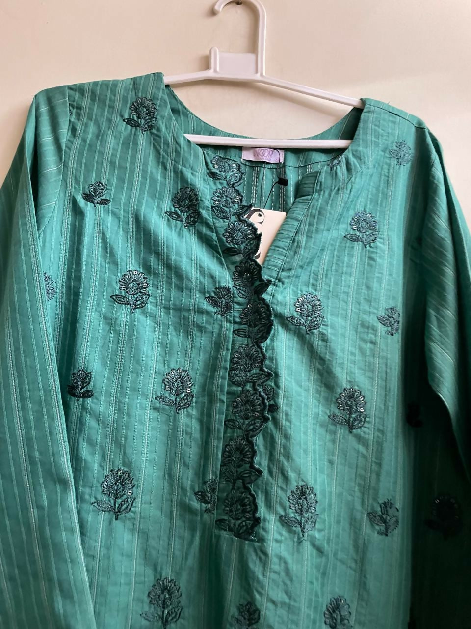 Saya | Women Branded Kurta | Teal Green | Small | Brand New