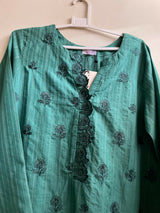 Saya | Women Branded Kurta | Teal Green | Small | Brand New