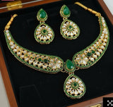 Flower tear drop necklace set-00018 | Women Jewelry | Brand New