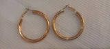 Chunky Gold Tubular Hoops | Women Jewelry | Earrings |Large | Brand New