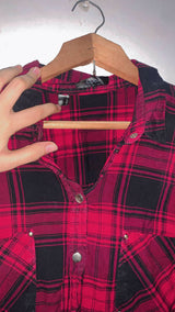 Red Western Button Down | Women Tops & Shirts | Medium | Preloved