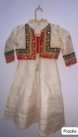 Off White Embroidered Maxi | Girls Skirts & Dresses | Medium | Preloved