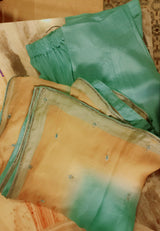 Beige & Blue Dress | Women Locally Made Formals | Medium | Worn Once