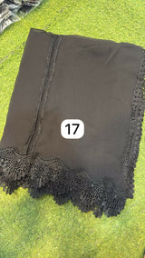 Dyeable Chiffon Lace Dupatta | Women Accessories | Duppata | Large | Brand New
