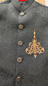 Designer Sherwani For Boys | Boys Shalwar Kameez | Size: 2- 3 yrs | Worn Once