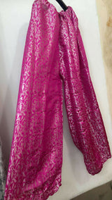 Banarsi Flapper | Women Bottoms & Pants | Pink | Large | Preloved
