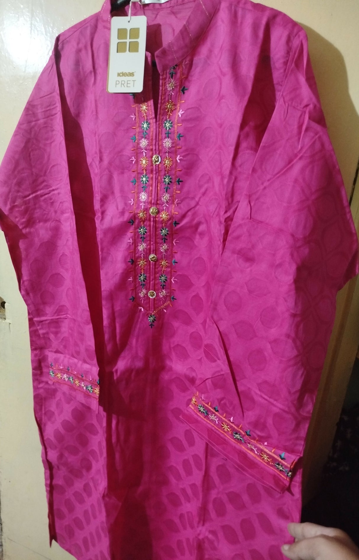 Gul Ahmed | Women Branded Kurta | Pink Kurta | XLarge | Brand New