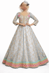 Grey and Silver Brides Maids Maxi | Women Locally Made Formals | Medium | Worn Once