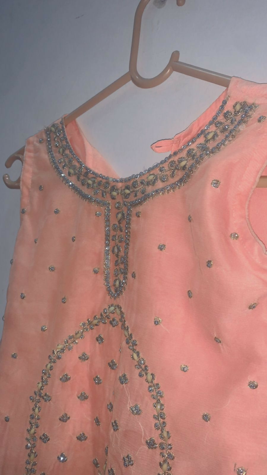 Pink Embroidered Gharara | Girls Skirts & Dresses | Medium | Preloved